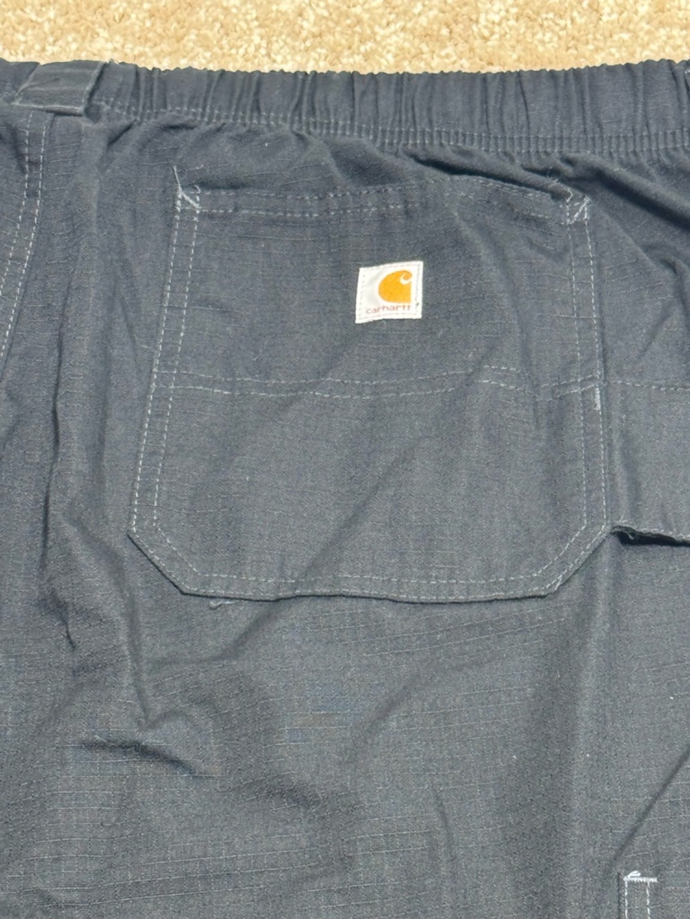 Carhartt Black Cargo Work Pants - Picture 2 of 6